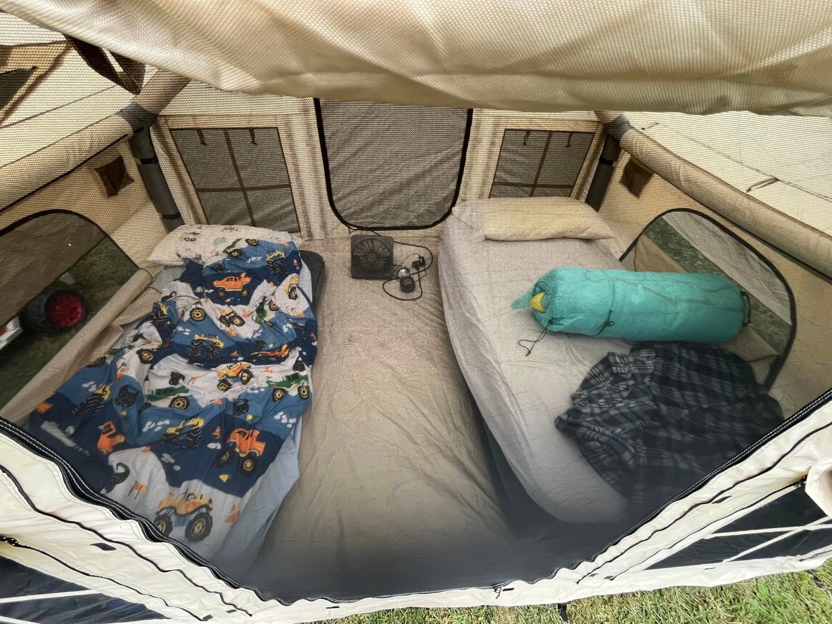 Customer setup photo of FZW inflatable tent